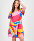 Фото #3 товара Women's Printed Flutter-Sleeve A-Line Dress