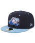 Фото #1 товара Men's Navy West Michigan Whitecaps Authentic Collection Alternate Logo 59FIFTY Fitted Hat