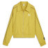 Puma T7 Play Paris Track Jacket Womens Yellow Casual Athletic Outerwear 62680641