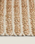 Non-slip jute rug