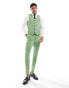 Фото #3 товара ASOS DESIGN super skinny suit waistcoat in sage