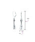 ფოტო #4 პროდუქტის Musician Acoustic Guitar Rock Star Music Lover Instrument Lever back Dangle Earrings For Women .925 Sterling Silver