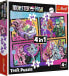 Trefl PUZZLE 4w1 Elekryzujący dzień Monster High 34655