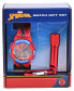 Фото #5 товара Kids Marvel Spiderman Red Silicone Strap Watch and Flashlight 39mm Set