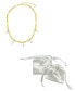 ფოტო #2 პროდუქტის 14K Gold-Plated Adjustable Cultured Freshwater Pearl Mixed Link Chain Necklace
