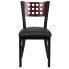 Фото #2 товара Hercules Series Black CutoutRestaurant Chair