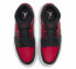 Фото #6 товара Кроссовки женские Nike Air Jordan 1 Mid Запрещенные 2020 (Красные, Черные)