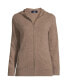 ფოტო #5 პროდუქტის Women's Cashmere Front Zip Hoodie Sweater