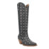 Фото #2 товара Dingo Broadway Bunny Studded Snip Toe Cowboy Womens Black Casual Boots DI155-00