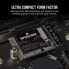 Фото #3 товара Interne SSD CORSAIR MP600 Mini 1 TB M.2 2230 NVMe PCIe x4 Gen4 2 SSD bis zu 4.800 MB/Sek 3D TLC NAND High Density Schwarz