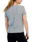 Фото #2 товара Women's Twist-Front Performance T-Shirt, Created for Macy's