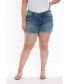 Womens Denim Rolled Shorts