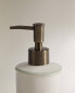 Ceramic bathroom soap dispenser