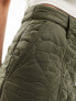 Aape by A Bathing Ape quilted mini skirt in khaki