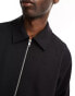 Weekday Curtis relaxed fit overshirt in black