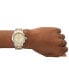ფოტო #4 პროდუქტის Women's Chronograph Two-Tone Stainless Steel Bracelet Watch 37mm