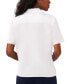 Women's Camp Collared Button Front Top