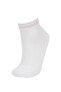 Kadın 3'lü Pamuklu Patik Çorap B6029axns