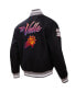 Фото #2 товара Men's Black Phoenix Suns 2023/24 City Edition Full-Zip Varsity Jacket