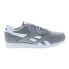 Фото #1 товара Reebok Classic Nylon Mens Gray Suede Lace Up Lifestyle Sneakers Shoes