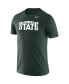 Men's Green Michigan State Spartans School Logo Legend Performance T-shirt