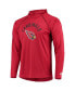 ფოტო #3 პროდუქტის Men's Cardinal Arizona Cardinals Raglan Long Sleeve Hoodie T-shirt