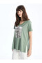 Фото #3 товара Топ LC WAIKIKI Classic Neck Printed Tee