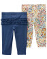 Фото #5 товара Baby 2-Pack Pull-On Pants NB