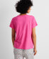 Women's Cotton Blend Short-Sleeve Sleep Tee XS-3X, Created for Macy's