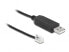 Фото #2 товара Delock 66738, 0.2 m, USB 2.0 Type-A, RJ10, Straight, Straight, Male/Male