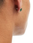 ASOS DESIGN stud earrings in emerald tone