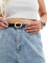 Фото #7 товара ASOS DESIGN CURVE waist and hip jeans belt with oval buckle design