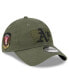 Фото #1 товара Men's Green Oakland Athletics 2023 Armed Forces Day 9TWENTY Adjustable Hat