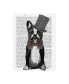 Фото #1 товара Fab Funky Monsieur Bulldog Hat Canvas Art - 15.5" x 21"