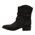 Фото #3 товара Lucchese Bianca Studded Round Toe Cowboy Booties Womens Black Casual Boots BL701