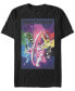 Men's Colorful Poster Short Sleeve Crew T-shirt