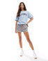 New Look California oversized t-shirt in blue Голубой, 36 - фото #2