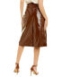 Фото #2 товара Dodo Bar Or Perla Leather Skirt Women's Brown 42