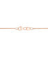ფოტო #2 პროდუქტის EFFY® Rose Quartz (5-3/8 ct. t.w.) & Diamond (1/20 ct. t.w.) 18" Flower Pendant Necklace in 14k Rose Gold