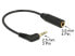 Фото #3 товара Delock 0.17m 2.5mm/3.5mm - 2.5mm - Male - 3.5mm - Female - 0.17 m - Black