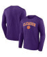 ფოტო #1 პროდუქტის Men's Purple Clemson Tigers Campus Long Sleeve T-shirt