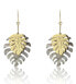 Fashion gold plated earrings circles 2in1 Nina EWE23094G