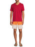 Фото #3 товара George Board Short Men's Large Red Orange Stretch Drawstring Mid-Rise 9" Inseam