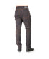 Фото #3 товара Men's Premium Stretch Denim Moto Jeans Slim Tapered Fit Copper Wash