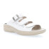 Фото #3 товара Propet Breezy Walker Slide Womens White Casual Sandals WSO061L-105