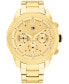 Фото #1 товара Часы и аксессуары Tommy Hilfiger мужские наручные Multifunction Gold-Tone Stainless Steel Bracelet 46мм