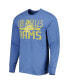 Men's Royal Los Angeles Rams Brand Wide Out Franklin Long Sleeve T-shirt