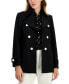 Фото #1 товара Women's Faux Double-Breasted Trench Coat, Created for Macy's