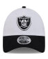 ფოტო #2 პროდუქტის Men's White/Black Las Vegas Raiders 2024 NFL Training Camp 9FORTY Adjustable Hat