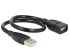 Delock 35cm USB 2.0 - 0.35 m - USB A - USB A - USB 2.0 - Male/Female - Black